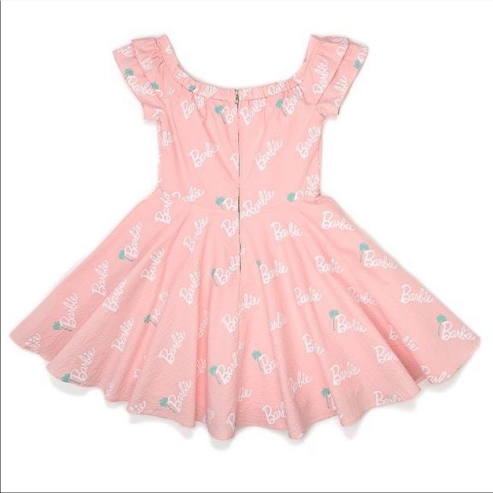 NIB Stitch Shoppe X Barbie™ Palm Tree Logo "Lizzy" Date Night Dress Size 1X - Picture 3 of 8